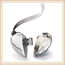 Schlüsselanhänger Diamond Heart USB Pen Drive für Frauen (ED032)